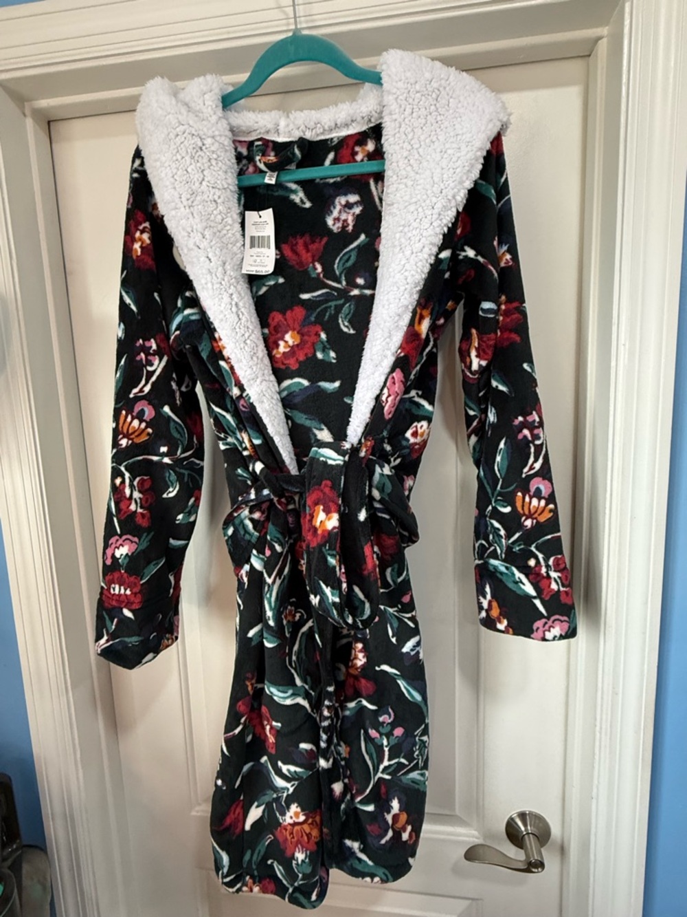 Vera Bradley Black cozy Robe with NWT S/M